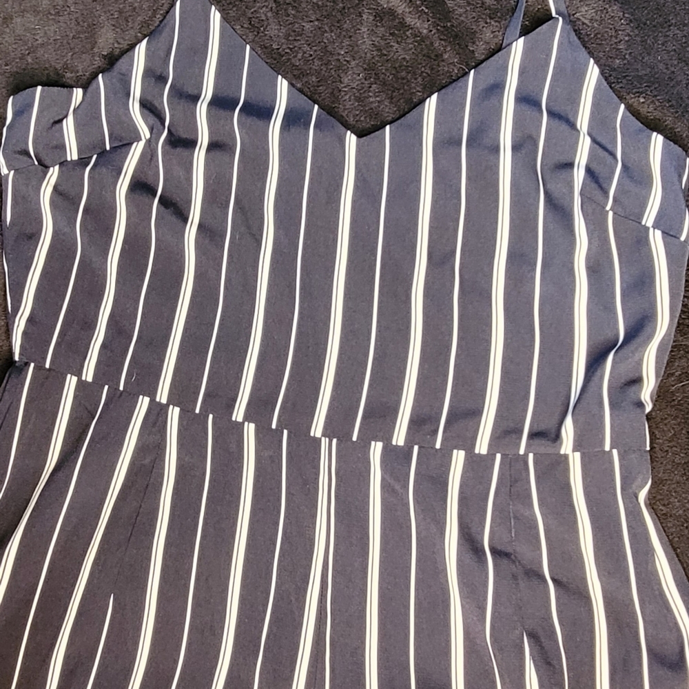 Laundry by Shelli Segal Womens Striped Jumpsuit 12